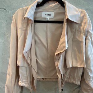 BB Dakota Lightweight Cream Bomber Jacket